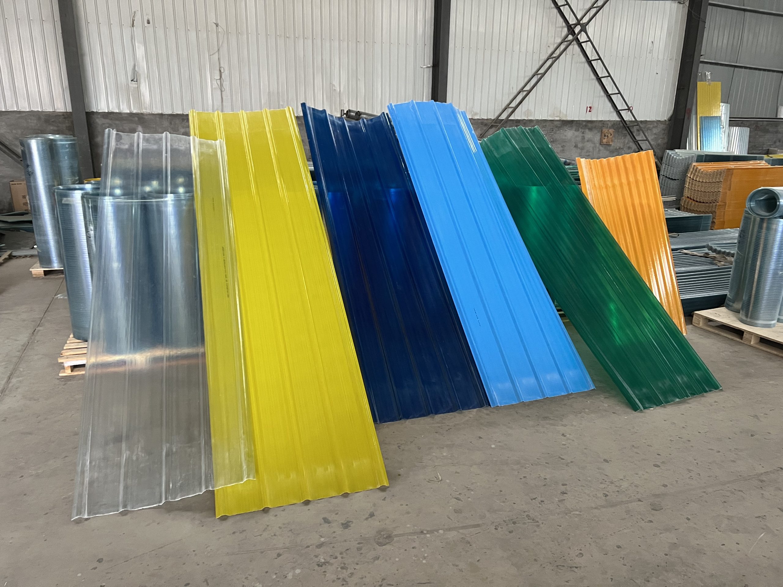 WhatDouble layer hollow PC corrugated plastic roof panel